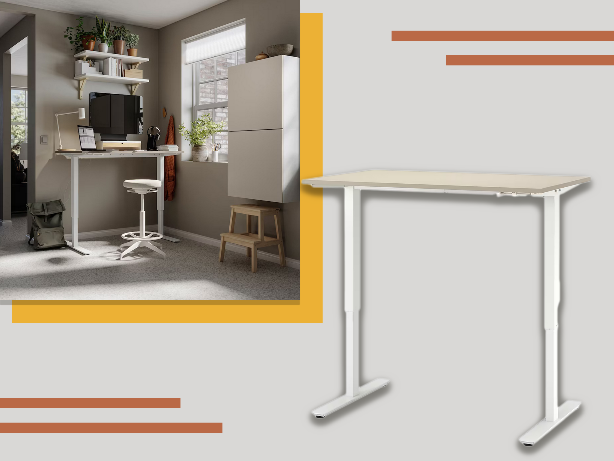 Ikea sit deals stand desk frame